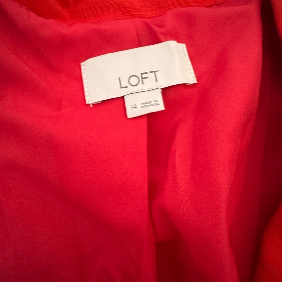 LOFT Bold Red Jacket - Picture 4 of 4